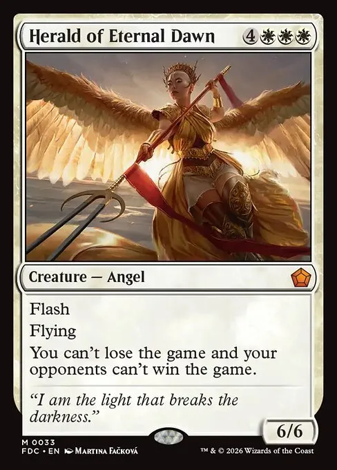 Herald of Eternal Dawn · Foundations Commander 33/3