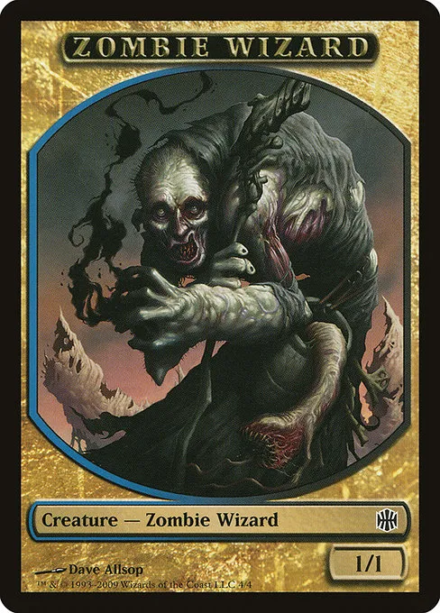 Zombie Wizard · Alara Reborn Tokens 4/4