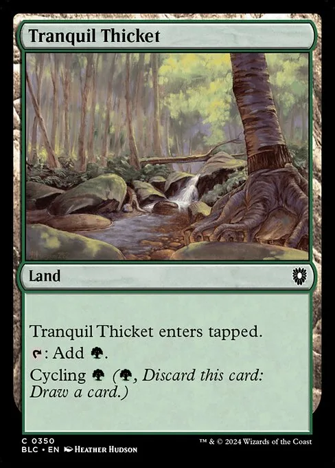 Tranquil Thicket · Bloomburrow Commander 350/356