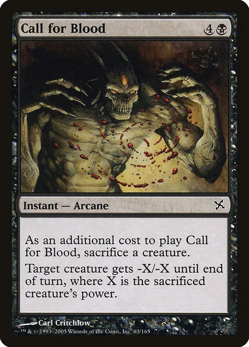 Call for Blood · Betrayers of Kamigawa 63/165
