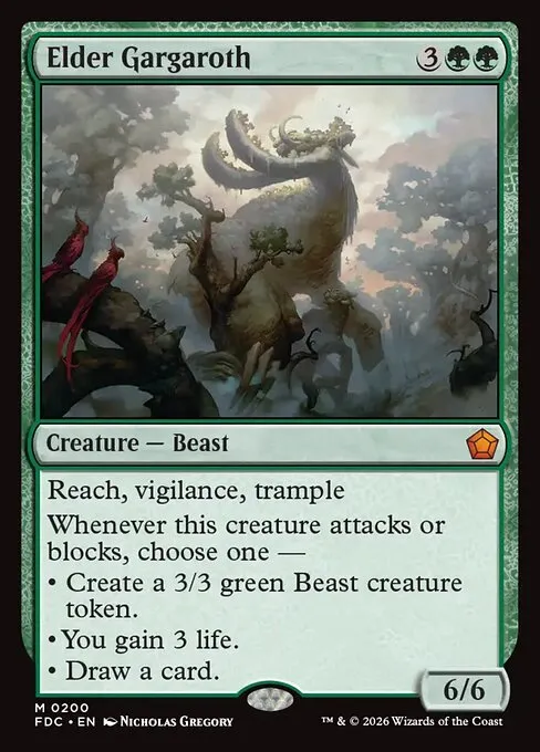 Elder Gargaroth · Foundations Commander 200/3