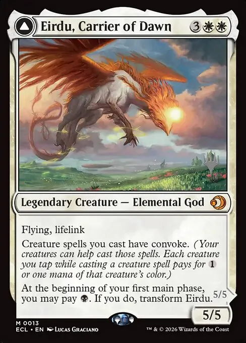 Eirdu, Carrier of Dawn // Isilu, Carrier of Twilight · Lorwyn Eclipsed Promos 13p/87