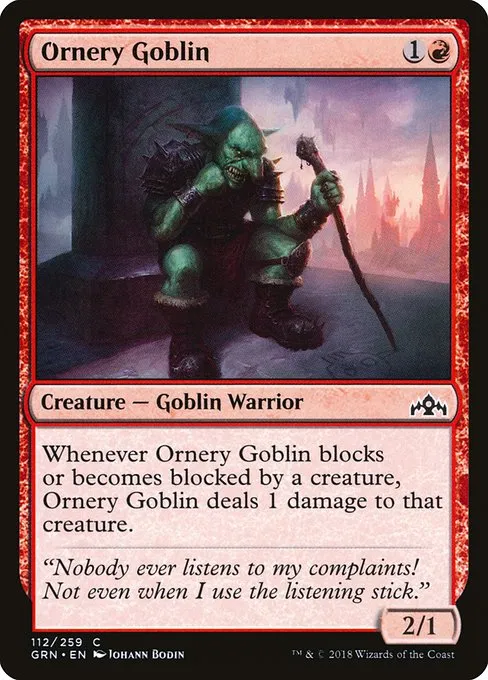 Ornery Goblin · Guilds of Ravnica 112/273