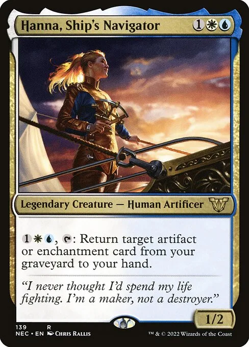 Hanna, Ship's Navigator · Neon Dynasty Commander 139/179