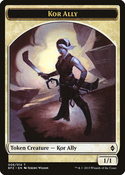 Kor Ally · Battle for Zendikar Tokens 6/14