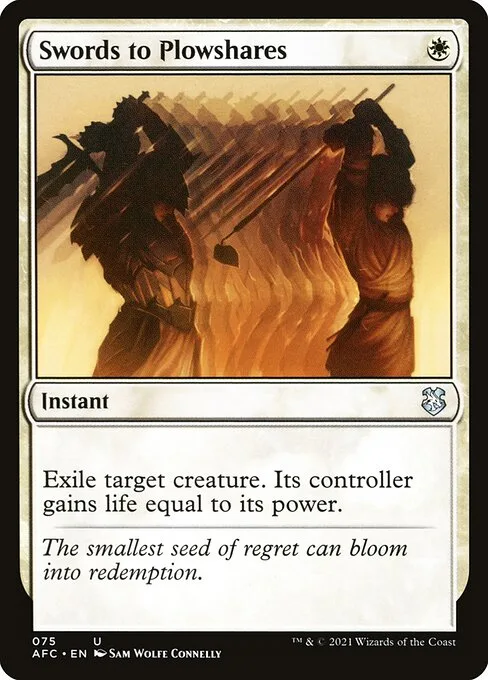 Swords to Plowshares · Forgotten Realms Commander 75/331