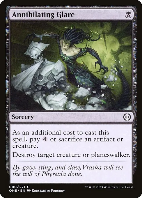 Annihilating Glare · Phyrexia: All Will Be One 80/479