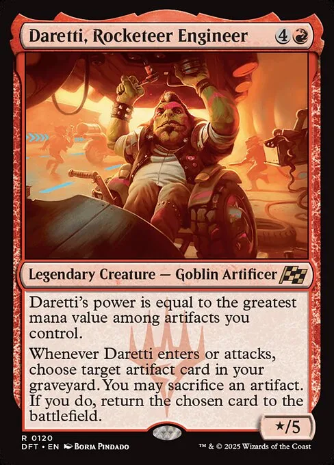 Daretti, Rocketeer Engineer · Aetherdrift 120/553