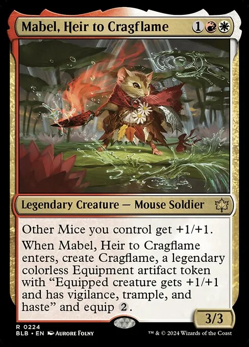 Mabel, Heir to Cragflame · Bloomburrow 224/398