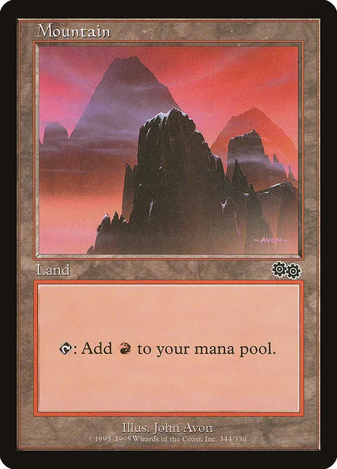 Mountain · Urza's Saga 344/357