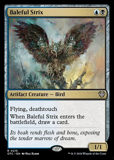 Baleful Strix · Outlaws of Thunder Junction Commander 215/342