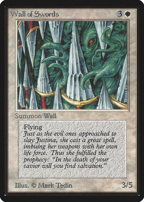 Wall of Swords · Limited Edition Beta 43/302