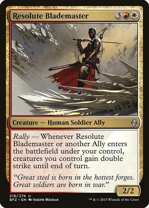 Resolute Blademaster · Battle for Zendikar 218/299