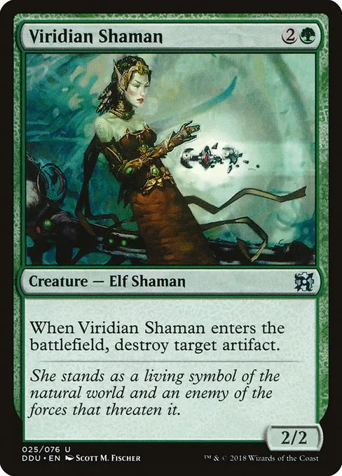 Viridian Shaman · Duel Decks: Elves vs. Inventors 25/76