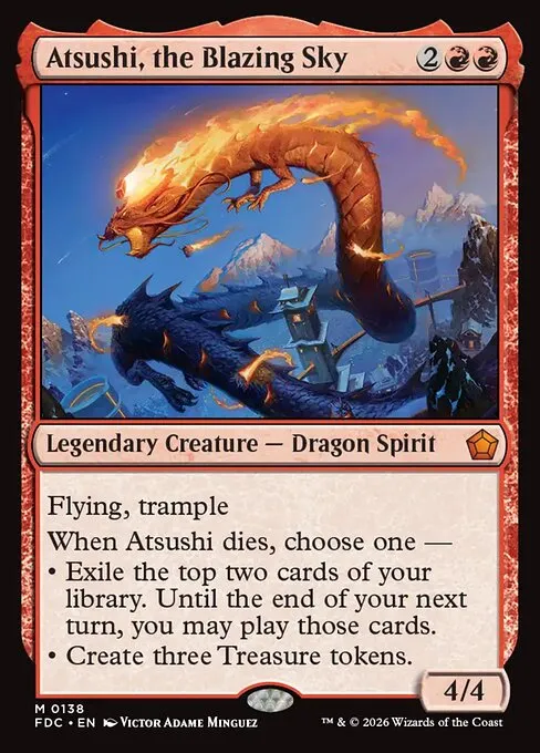 Atsushi, the Blazing Sky · Foundations Commander 138/3