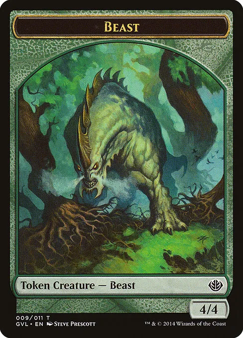 Beast · Duel Decks Anthology: Garruk vs. Liliana Tokens 9/4