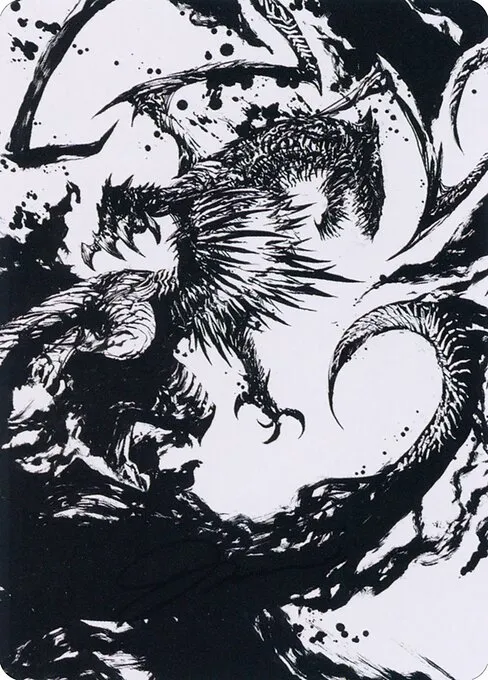Skithiryx, the Blight Dragon // Skithiryx, the Blight Dragon · March of the Machine Art Series 71/81