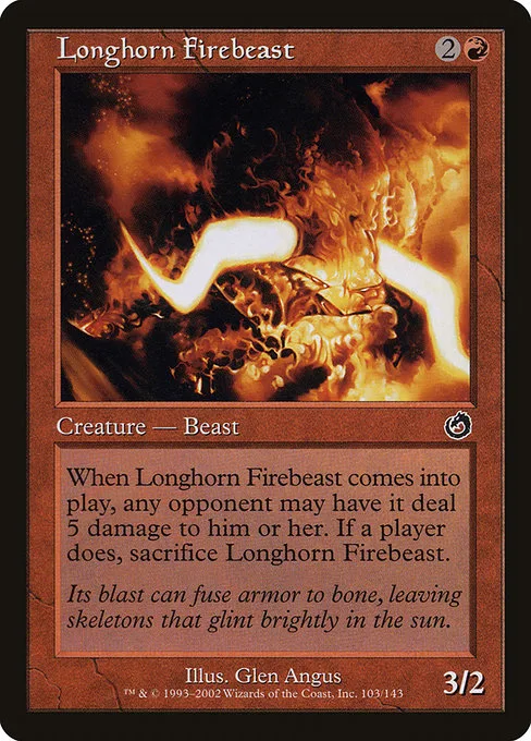 Longhorn Firebeast · Torment 103/143