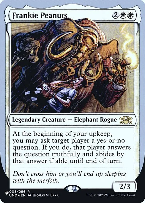 Frankie Peanuts · The List (Unfinity Foil Edition) 4/62