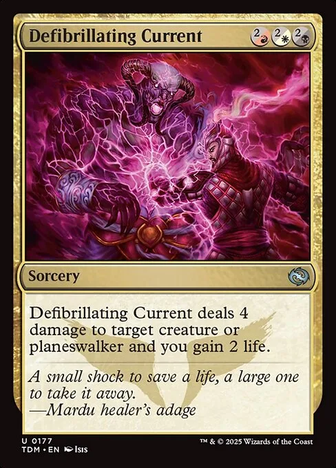 Defibrillating Current · Tarkir: Dragonstorm 177/427