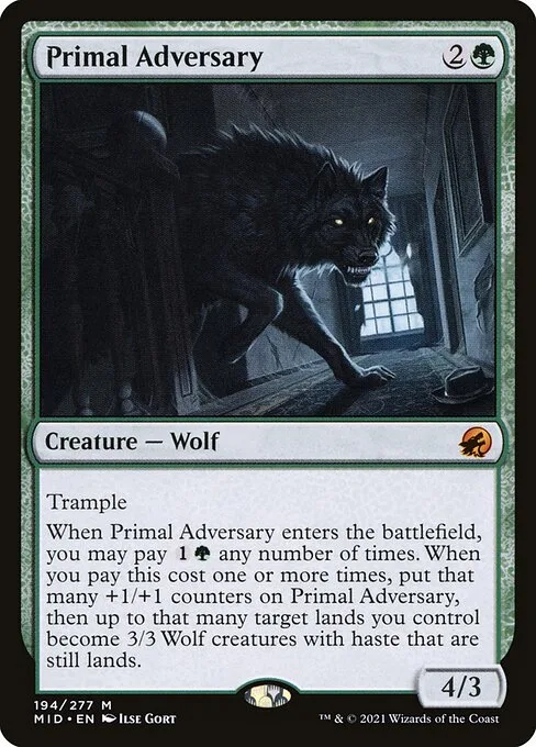 Primal Adversary · Innistrad: Midnight Hunt 194/399