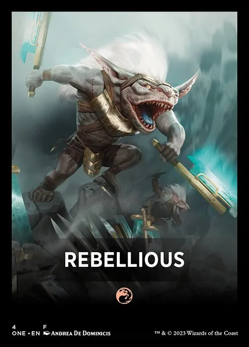Rebellious · Phyrexia: All Will Be One Jumpstart Front Cards 4/5