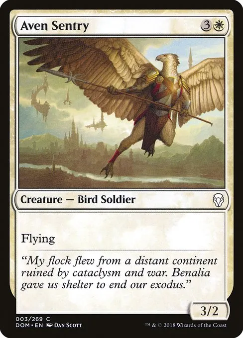 Aven Sentry · Dominaria 3/280
