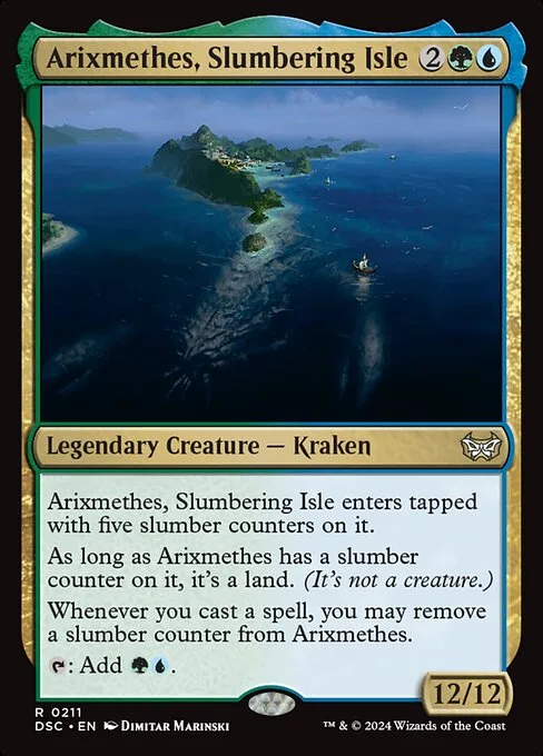 Arixmethes, Slumbering Isle · Duskmourn: House of Horror Commander 211/373