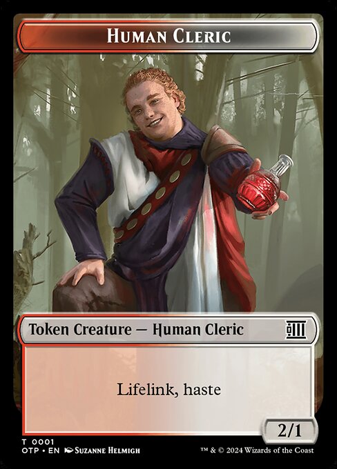 Human Cleric · Breaking News Tokens 1/5