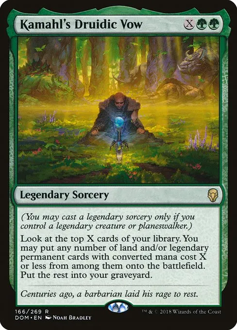 Kamahl's Druidic Vow · Dominaria 166/280