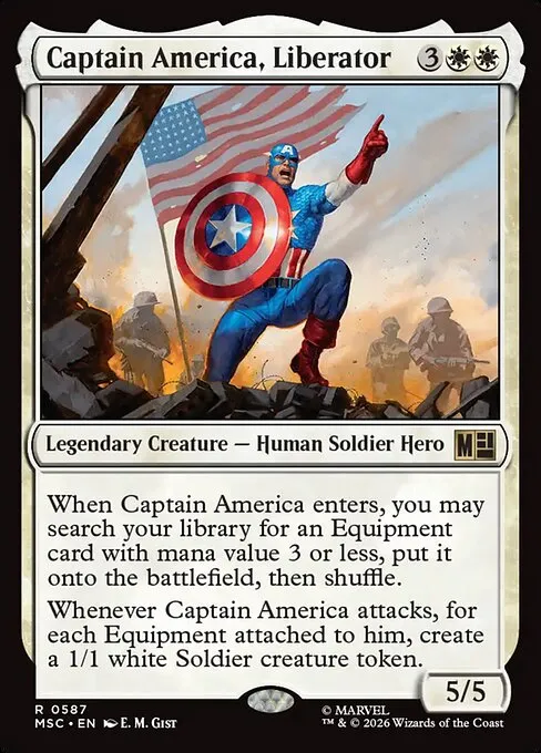 Captain America, Liberator · Marvel Super Heroes Commander 587/9