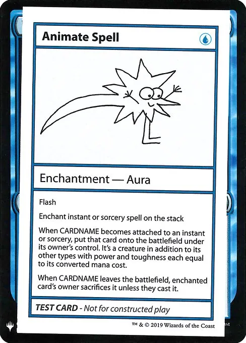 Animate Spell · Mystery Booster Playtest Cards 2019 16/121