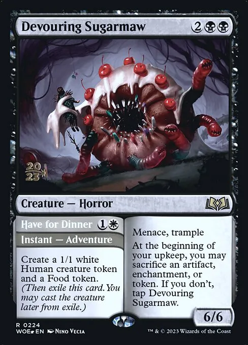 Devouring Sugarmaw // Have for Dinner · Wilds of Eldraine Promos 224s/160