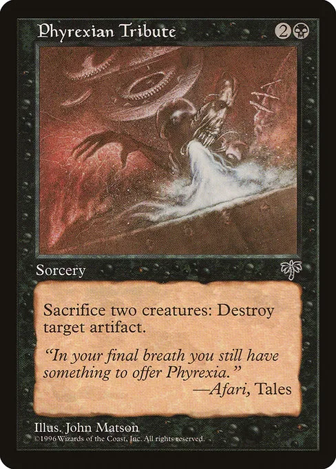 Phyrexian Tribute · Mirage 134/353