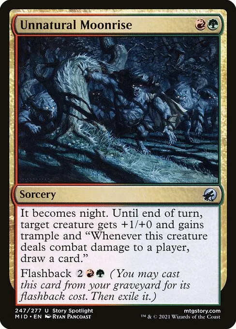 Unnatural Moonrise · Innistrad: Midnight Hunt 247/399
