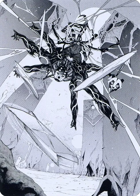 Kaito, Dancing Shadow // Kaito, Dancing Shadow · Phyrexia: All Will Be One Art Series 78/81