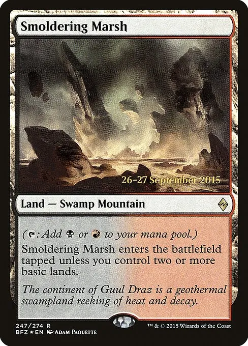 Smoldering Marsh · Battle for Zendikar Promos 247s/90