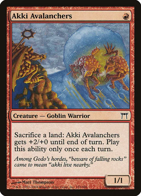 Akki Avalanchers · Champions of Kamigawa 151/307