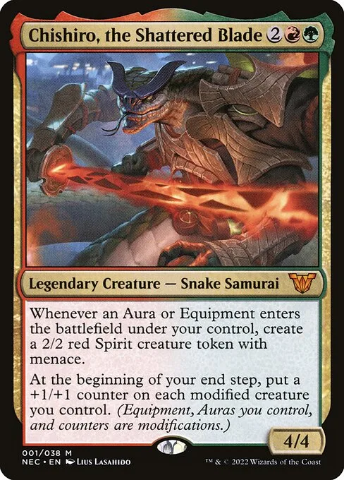 Chishiro, the Shattered Blade · Neon Dynasty Commander 1/179