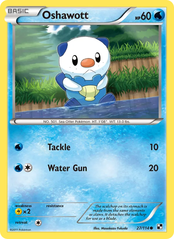 Oshawott · Black & White 27/114