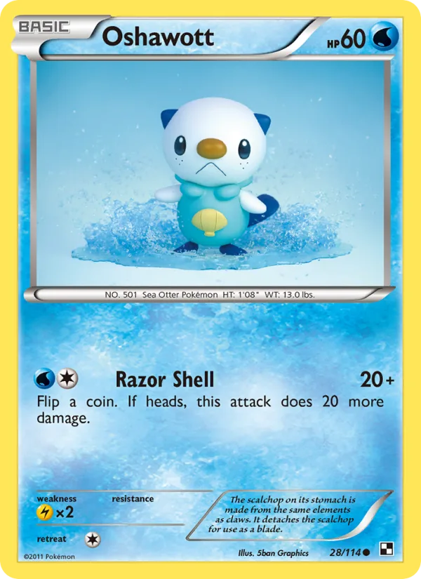 Oshawott · Black & White 28/114