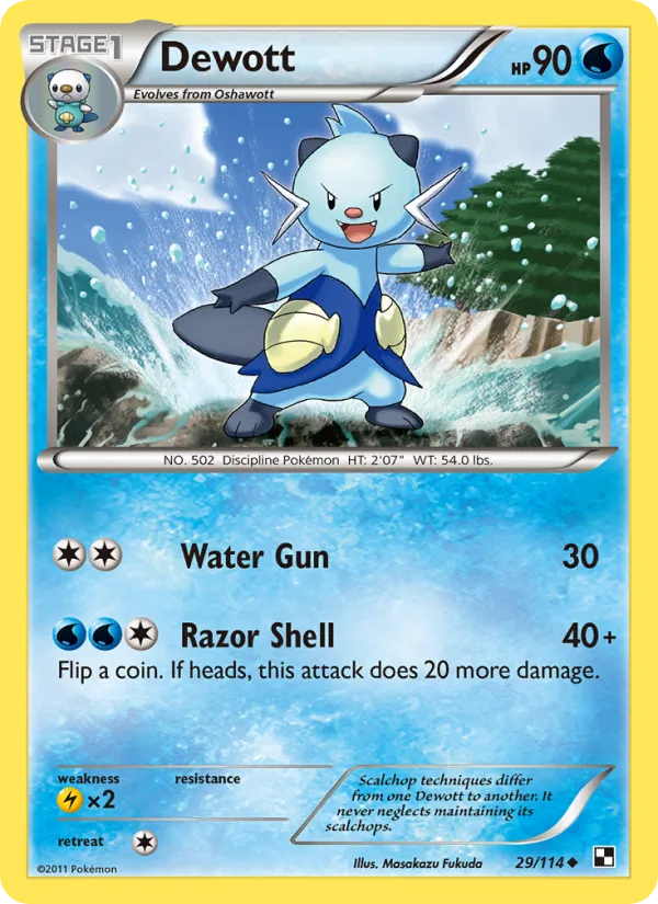Dewott · Black & White 29/114