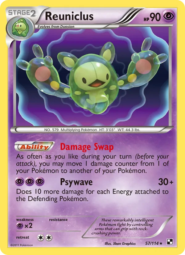 Reuniclus · Black & White 57/114
