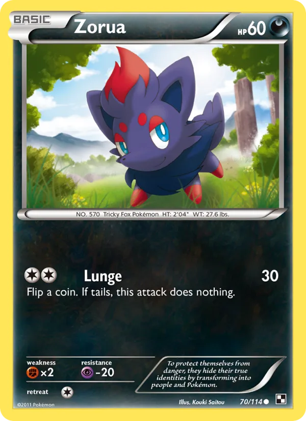 Zorua · Black & White 70/114