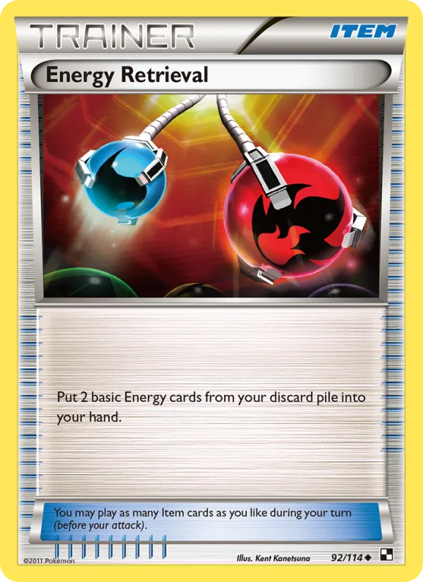 Energy Retrieval · Black & White 92/114
