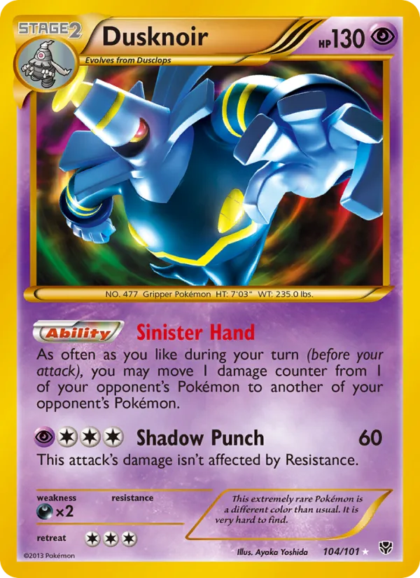 Dusknoir · Plasma Blast 104/101