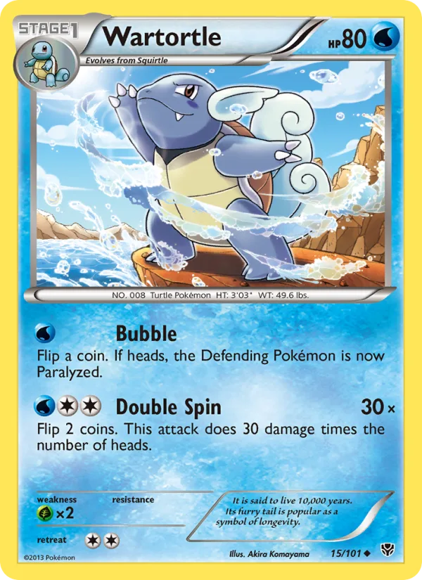 Wartortle · Plasma Blast 15/101