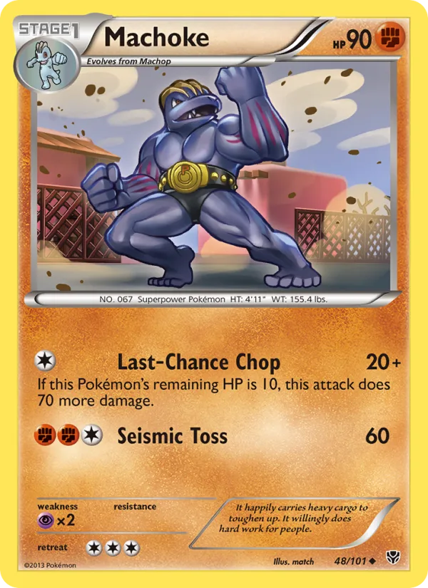 Machoke · Plasma Blast 48/101