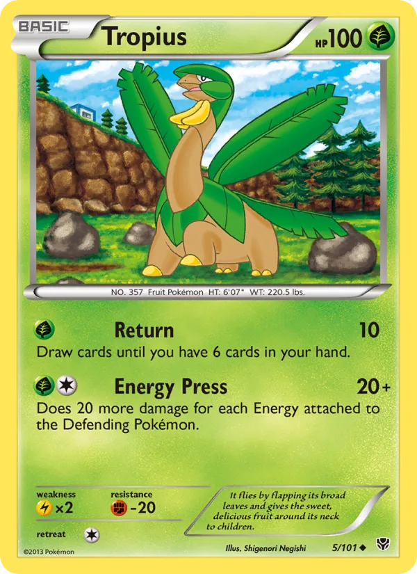 Tropius · Plasma Blast 5/101