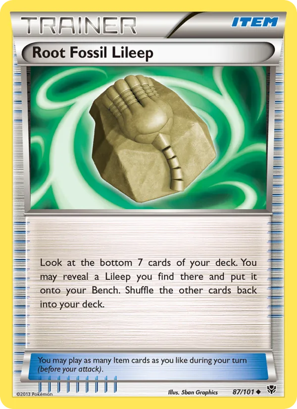 Root Fossil Lileep · Plasma Blast 87/101